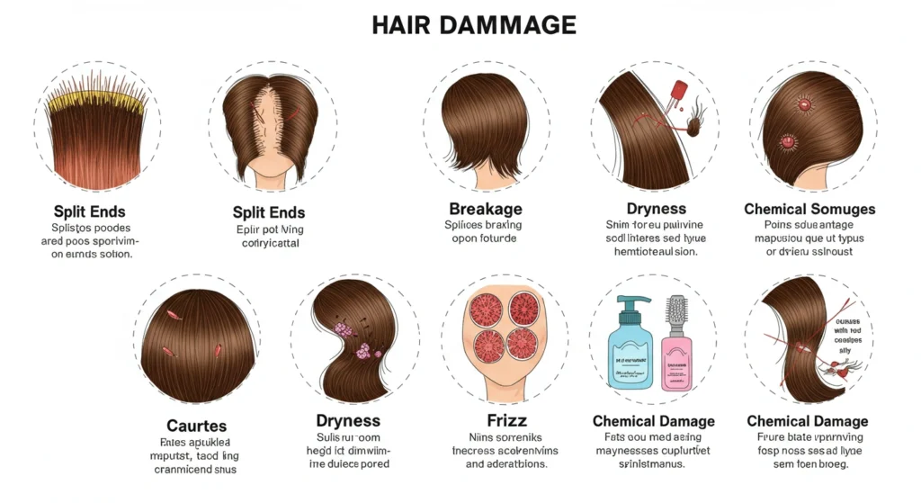 Types of Hair Damage