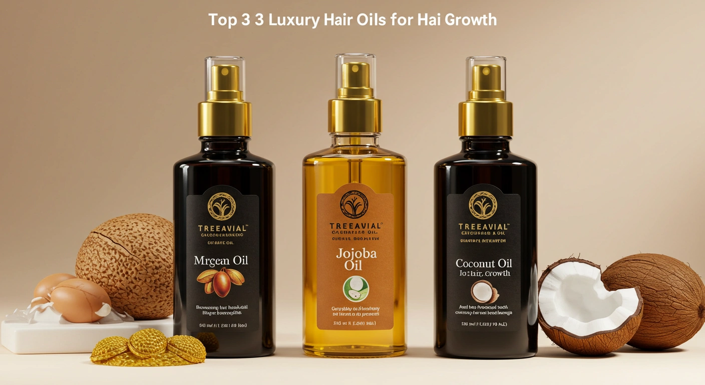 top 3 Luxury Hair Oils for Hair Growth